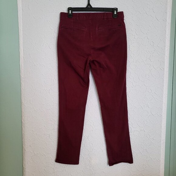 PacSun Red Straight Leg Pants Classic Design - Picture 7 of 8